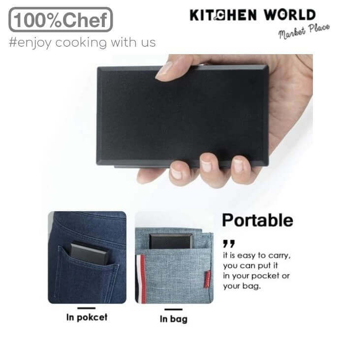 เครื่องชั่งวัตถุดิบขนาดพกพา 100% Chef 130/0001 เริ่มต้น 0.01 กรัม